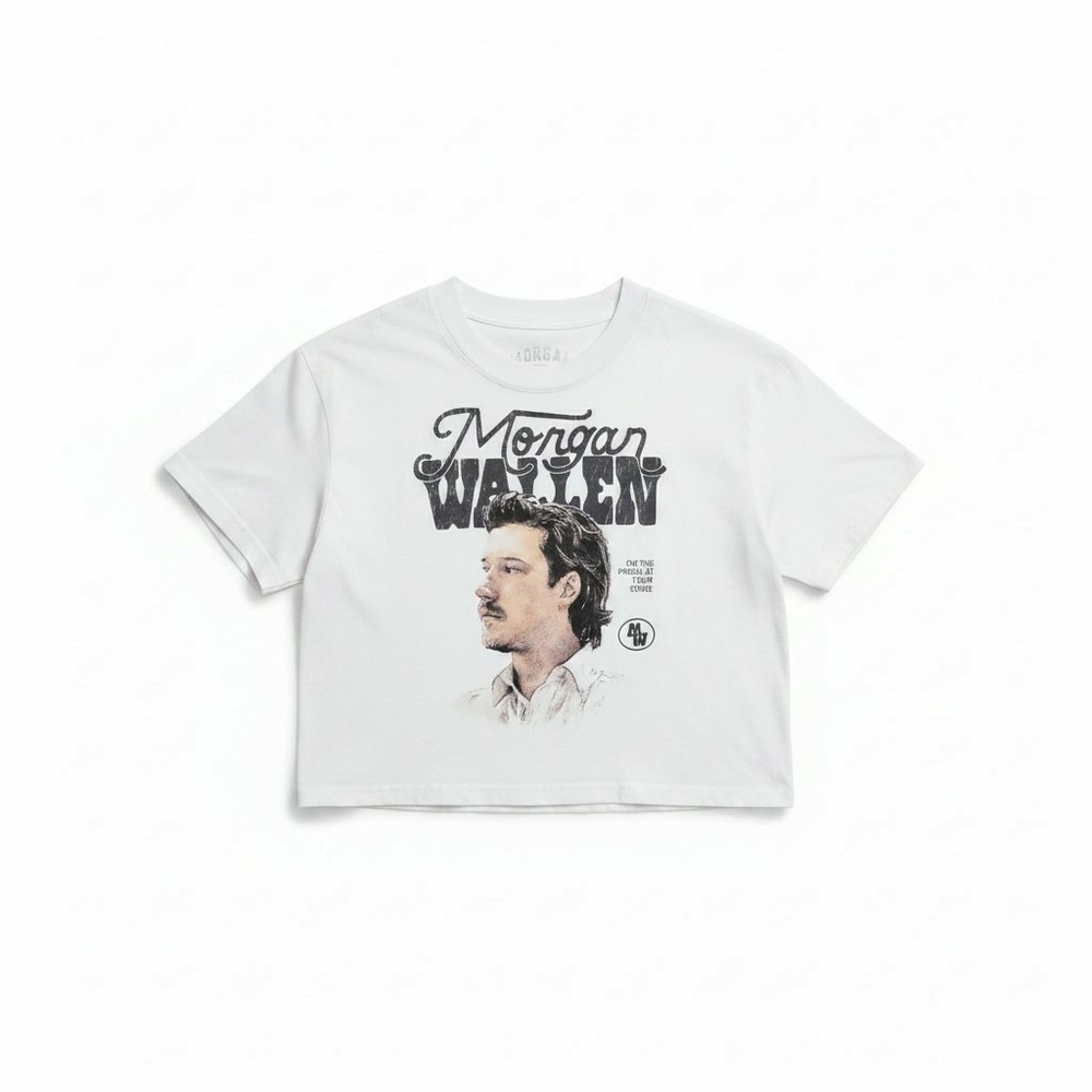 Morgan Wallen 2025 I'm The Problem Tour White Concert T-Shirt with Dates  Size M